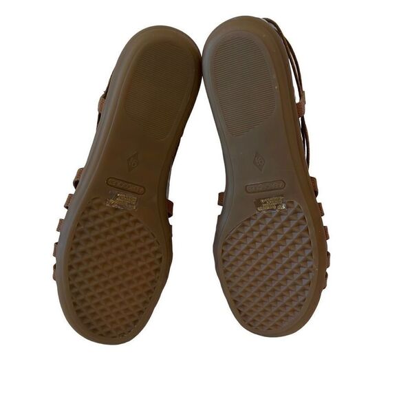 Aerosoles Leather Tan flat Sandals Sz.9.5 New - Picture 4 of 6
